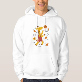 Sudadera Cute Giraffe Playing Basketball Cartoon 