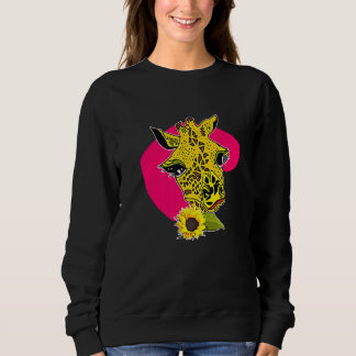 Sudadera Cute Giraffe with Sunflower