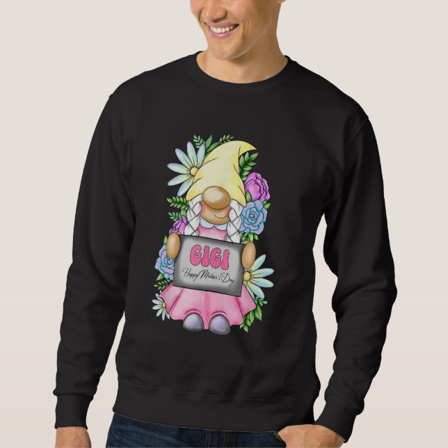 Sudadera Cute Gnome Gigi Happy Mother s Day For Mom Gnomies (Anverso)