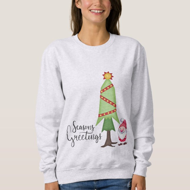 Sudadera Cute Gnome Holiday (Anverso)