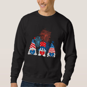 Sudadera Cute Gnomes Estados Unidos 4 De Julio Celebración