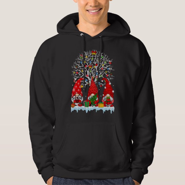 Sudadera Cute Gnomes Merry Christmas Light Family Gnome Xma (Anverso)