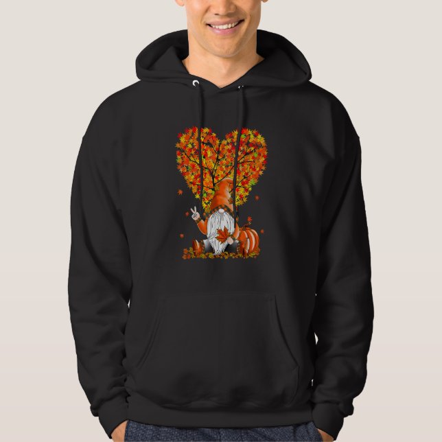 Sudadera Cute Gnomes Pumpkin Fall Season Autumn Happy Thank (Anverso)