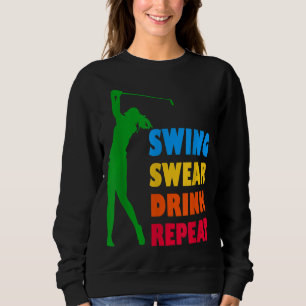 Sudadera Cute Golf Swing Sweing Bebe Repetir Love Golf Para