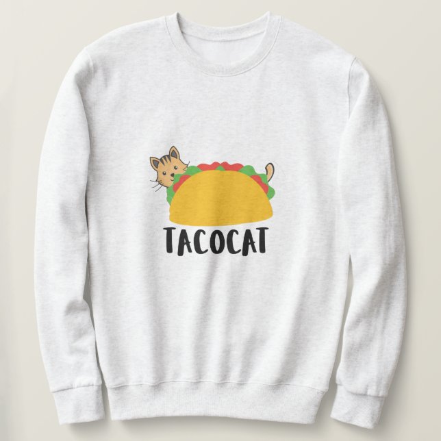 Sudadera Cute gracioso gato de diseño de tacoCat (Anverso del diseño)
