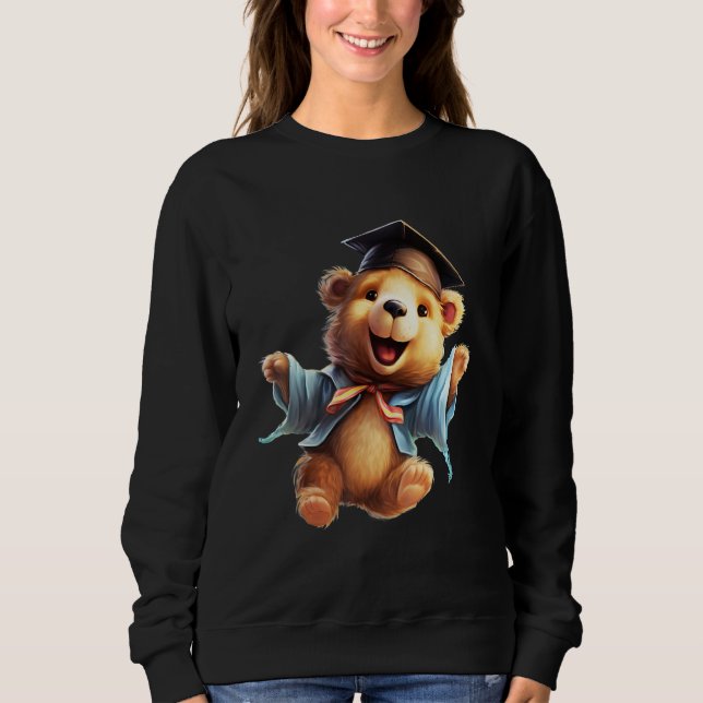 Sudadera Cute Graduation Bear to Celebrate Your Graduate 4 (Anverso)