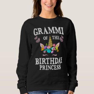 Sudadera Cute Grammi De La Princesa De Cumpleaños Unicorn M