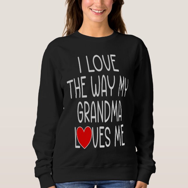 Sudadera Cute Grandson Grandaughter Grandkids Valentine Gra (Anverso)
