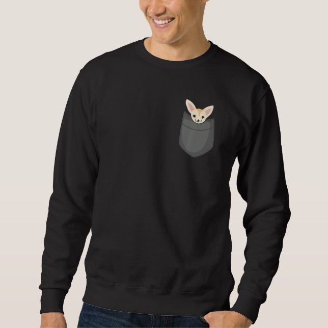 Sudadera Cute Graphic Pocket Fennec Fox (Anverso)