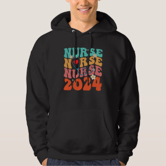Sudadera Cute Groovy Stethoscope Nurse Life Nursing Nurse W