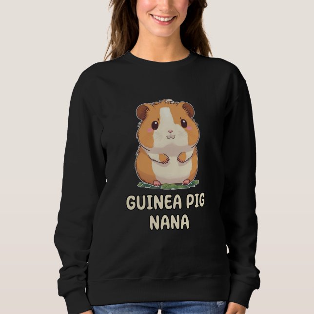 Sudadera Cute Guinea Pig Grandma Grandmother Nana (Anverso)