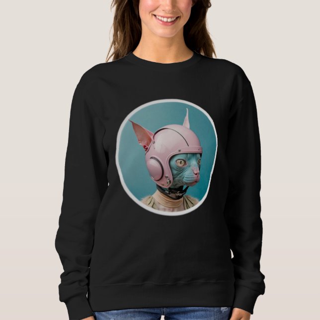 Sudadera Cute Hairless Cate Pop Pilot (Anverso)
