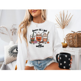 Sudadera Cute Halloween Da Miedo Hasta Que Consiga Café