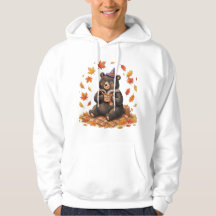 Cute Halloween Pumpkin Spice Bear Cozy Camiseta de