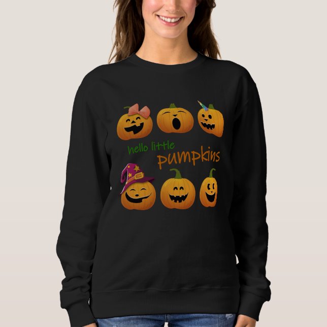 SUDADERA CUTE HALLOWEEN PUMPKINS (Anverso)