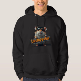 Sudadera Cute Hamster Hoodie – “Unstoppable” Motivational 