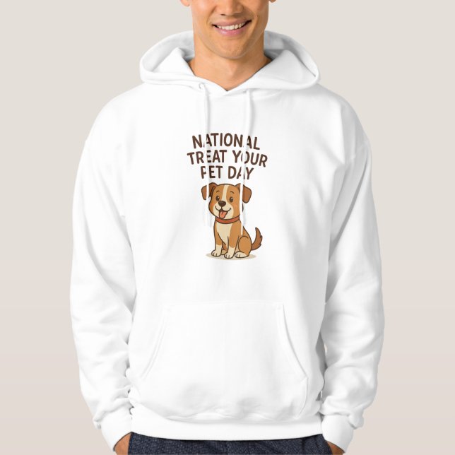 Sudadera Cute Happy Dog Tee | National Treat Your Pet Day  (Anverso)