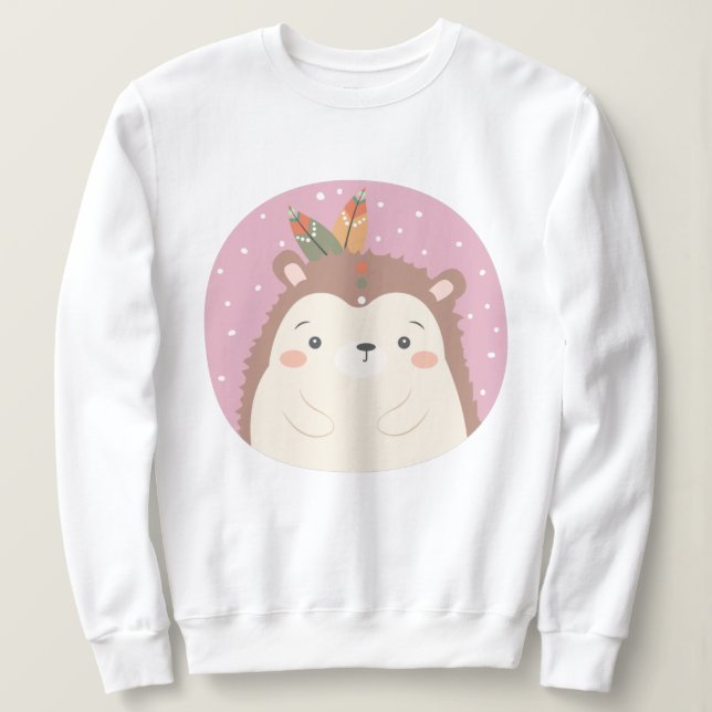 Sudadera Cute Hedgehog (Anverso del diseño)
