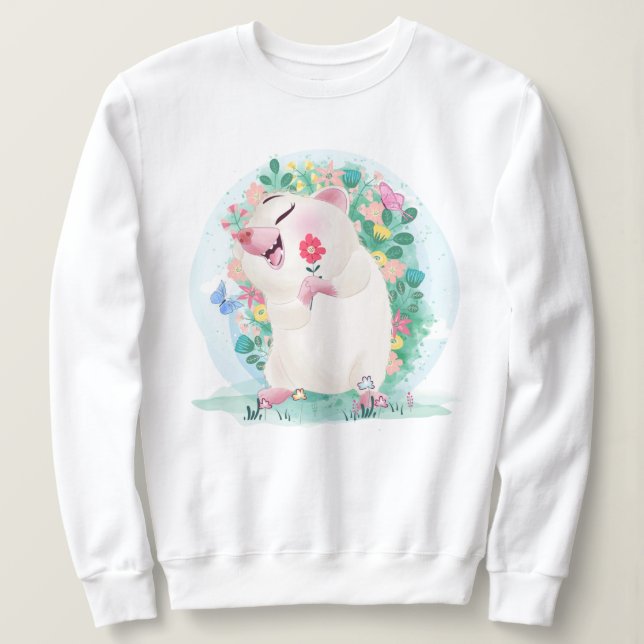 Sudadera Cute Hedgehog Sweatshirt (Anverso del diseño)
