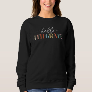 Sudadera Cute Hello Cuarto Grado Tee 4to Grado De Vuelta A