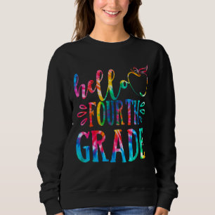 Sudadera Cute Hello Cuarto Grado Tye De Vuelta A La Escuela