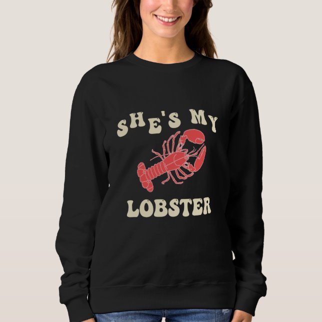 Sudadera Cute His & Hers Lobster Couple Matching Shirt for  (Anverso)
