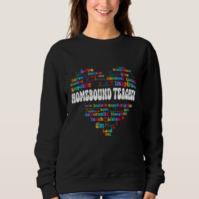 Sudadera Cute Homebound Teacher Appreciation Week back to s (Anverso)