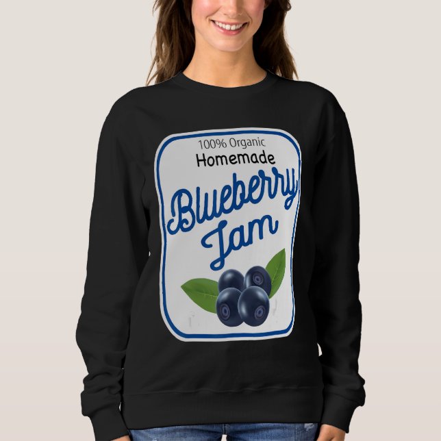 Sudadera Cute Homemade Blueberry Jam Easy Lazy Halloween Co (Anverso)