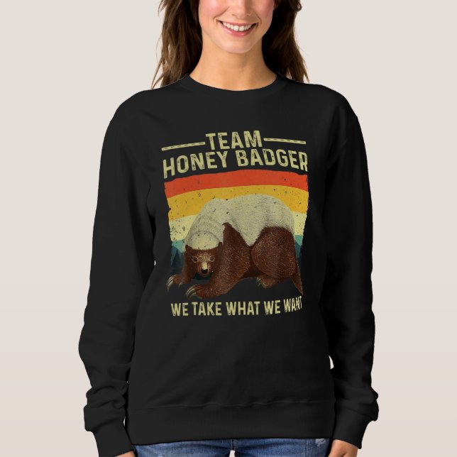 Sudadera Cute Honey Badger For Men Women Ratel Honey Badger (Anverso)