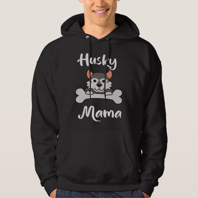 Sudadera Cute Husky Mama Womens Dog Mom   1 (Anverso)