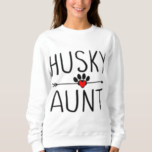 Sudadera Cute Husky Tía Regalo Gracioso Perro Amor Tía Tía