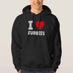 Sudadera Cute I Heart Furries Fandom Love