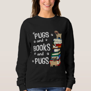 Sudadera Cute I Love Pugs and Books Classic T-Shirt 554