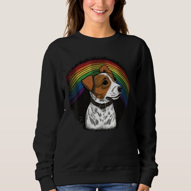 Sudadera Cute Jack Russell Terrier Dog on Jack Russell Terr (Anverso)