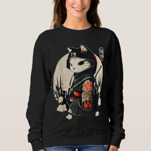 Sudadera Cute Japanese-style Ninja Cat