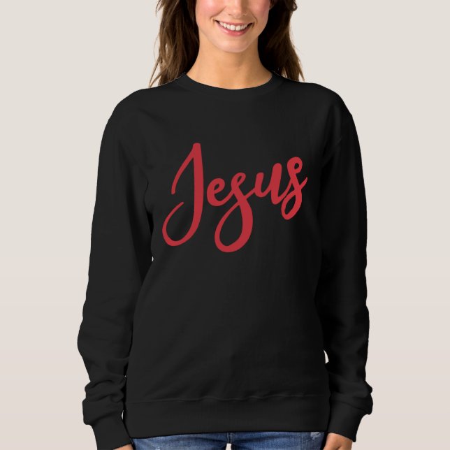 Sudadera Cute Jesus Bible Religious Belief Conviction Faith (Anverso)