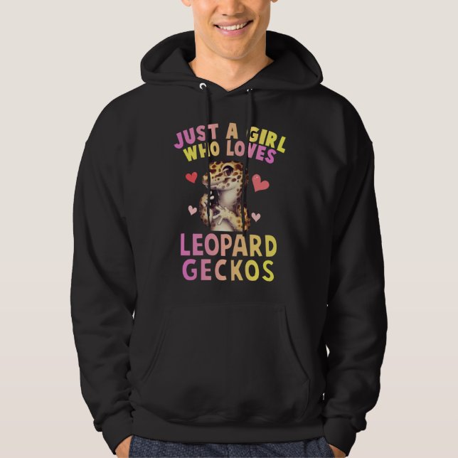 Sudadera Cute Just A Girl Who Loves Leopard Geckos Lizard R (Anverso)