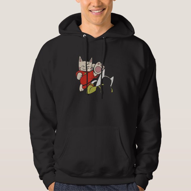 Sudadera Cute Karate Gats (Anverso)