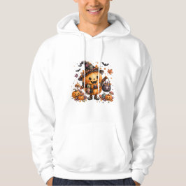 Sudadera Cute Kawaii Calabaza Bruja Halloween Acuarela Aut