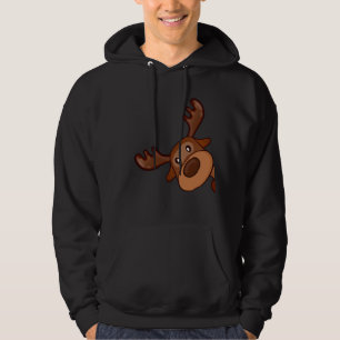 Sudadera Cute Kawaii Moose Elk Deer Funny Alaska Moose