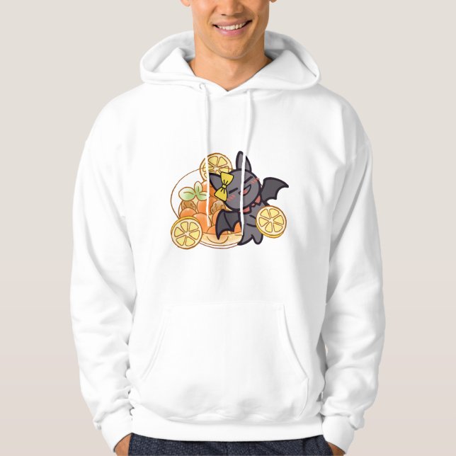 Sudadera Cute Kawaii Murciélago con Sopa de Albóndigas (Anverso)