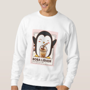 Sudadera Cute Kawaii Penguin Boba Lover