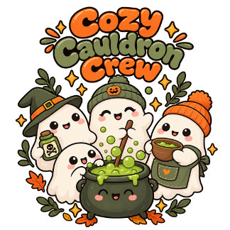 Sudadera Cute Kawaii Verde Caldero de Poción de Otoño Fanta