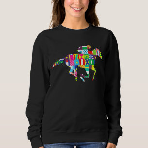 Sudadera Cute Kentucky Horse Carreras Silks