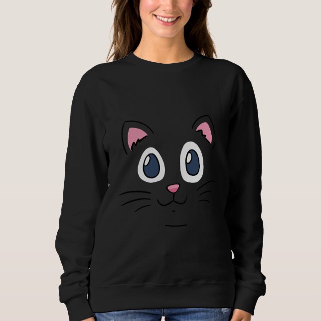 Sudadera Cute Kitty Face (Anverso)