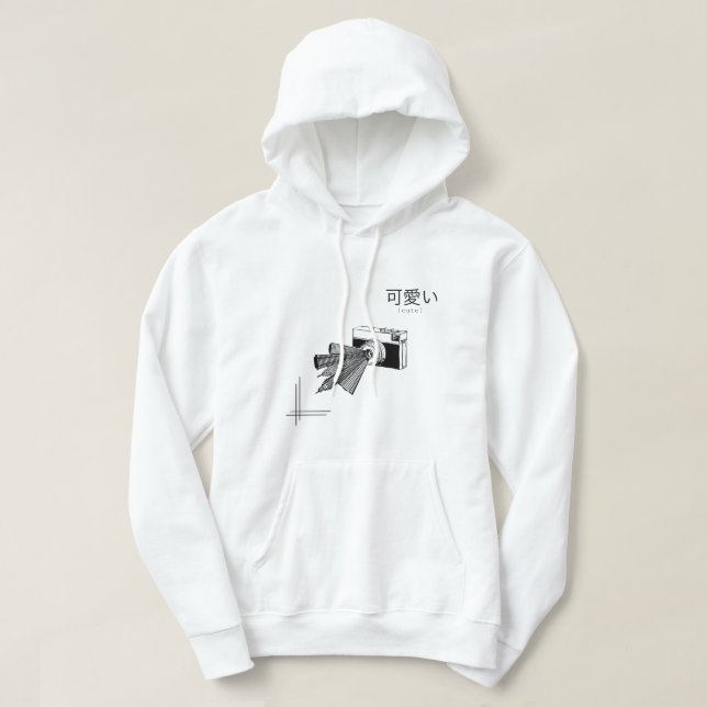Sudadera Cute Kitty Illustration – Adorable & Soft Aestheti (Diseño del anverso)