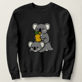 Sudadera Cute Koalas Eating Pineapple Cartoon Design