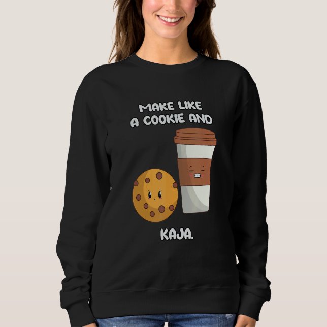Sudadera Cute Korean Language Joke Make Like a Cookie and K (Anverso)