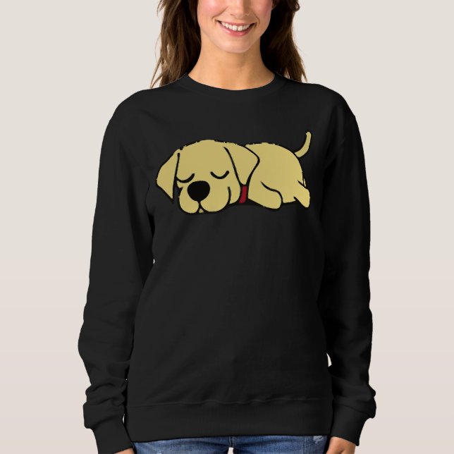 Sudadera Cute Lazy Lab Dormir (Anverso)