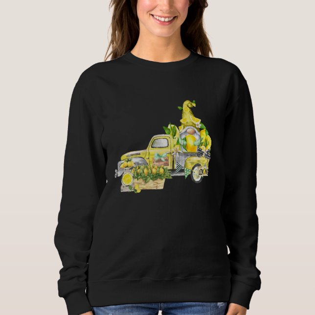 Sudadera Cute Lemon Gnomes Truck Funny Summer Fruit Lemonad (Anverso)